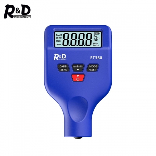 R&D ET360 Thickness Gauges for Cars 0.1Um Fe/NFe Fe+Zn High Precision Car Painting Probe Test Meter