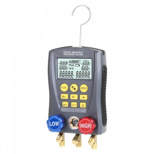 Manomètre de refroidissement numérique, testeur de collecteur de pression sous vide, testeur de température HVAC, manomètre numérique