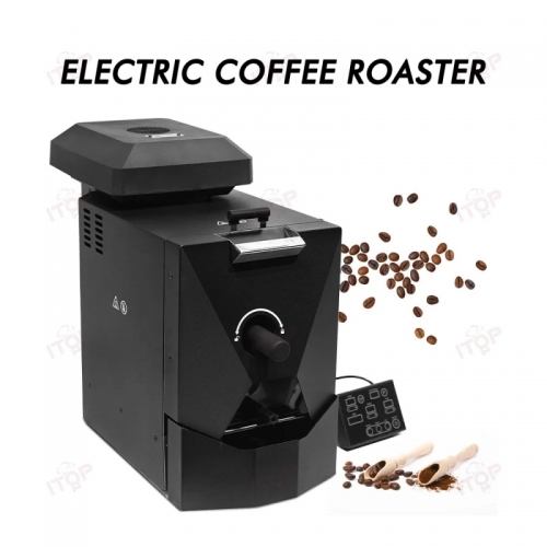 Electric coffee bean roaster commercial roaster automatic roasting machine with 3 baking curves grain dryer 220v