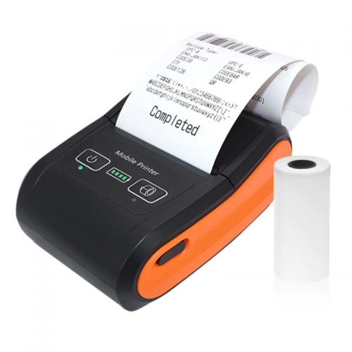 Portable POS Printer 58mm Mini Thermal Printing with 2 Inch Thermal Paper Roll for Small Business Restaurant Retail