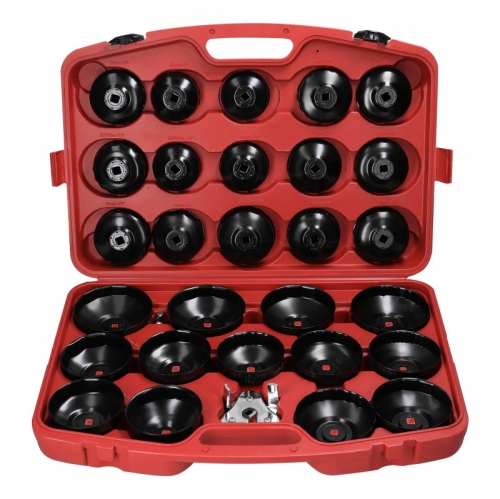 30Pcs Oil Filter Captype Removal Wrench Socket Set