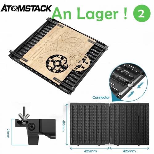 ATOMSTACK F3 Matrix Table de travail laser en nid d'abeille avec pince pour machine à graver laser Machine à graver CO2