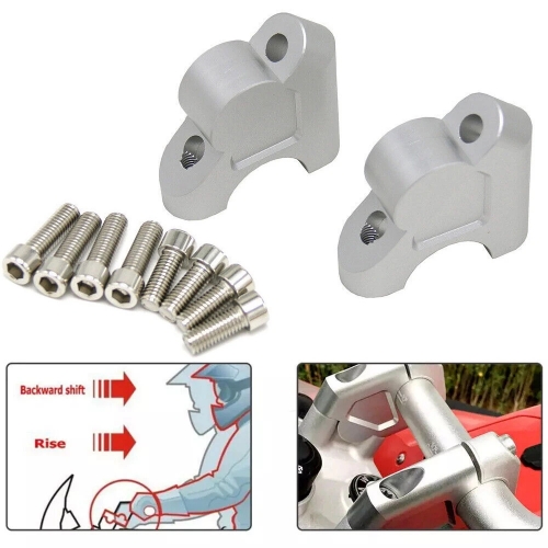 Pour BMW R1200GS R1250GS  R1200R R1250RT S1000XR poignée barre Riser pince étendre guidon adaptateur support