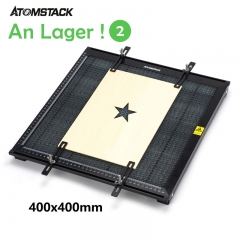 ATOMSTACK F2 Table nid d'abeille en nid d'abeille pour machine de gravure laser Plan de travail laser en nid d'abeille 445 x 445 mm avec plaque en alu