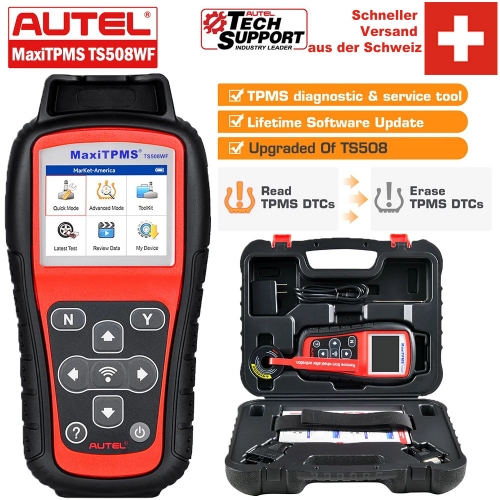 Autel MaxiTPMS TS508WF WiFi TPMS Diagnostic and Programming Tool with Lifetime Free Updates