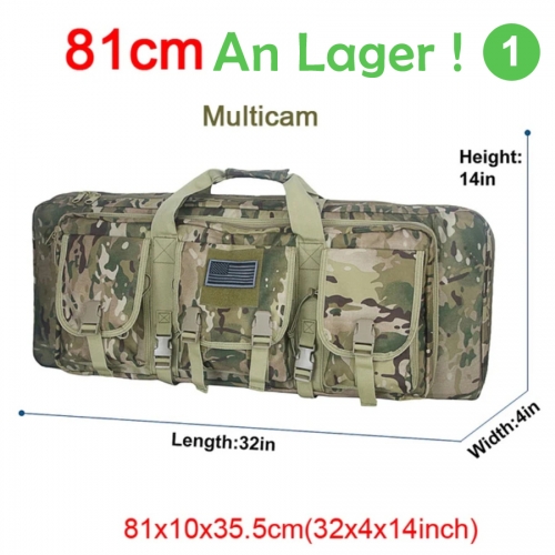 81cm Rifle Bag Double Gun Case Backpack Airsoft Portable Bag Military Shooting Hunting Accessories