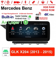 Qualcomm Snapdragon 685 8 Core Android 13 4G LTE Autoradio / Multimedia 8GB RAM 128GB ROM Für Benz GLK X204 2013-2015 NTG4.5 Built-in CarPlay