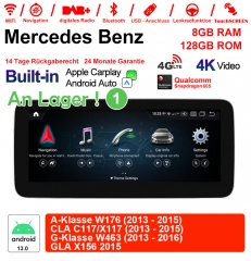 Qualcomm Snapdragon 685 8 Core Autoradio/Multimédia 8Go RAM 128Go ROM Pour Benz A-Klasse W176 CLA C117/X117 G-Klasse W463 X156 NTG4.5 CarPlay intégre