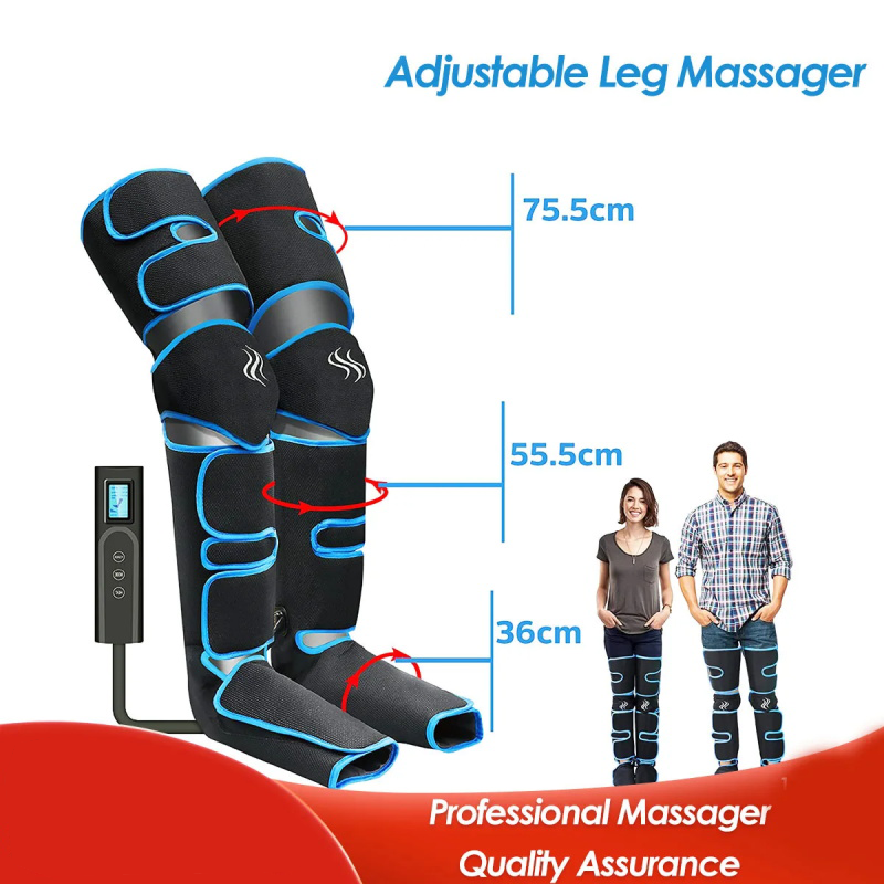 Foot air pressure leg massager