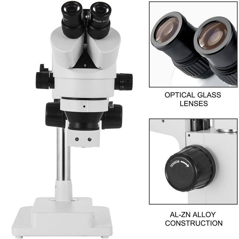 Simul Focal Trinocular Zoom Stereo Microscope