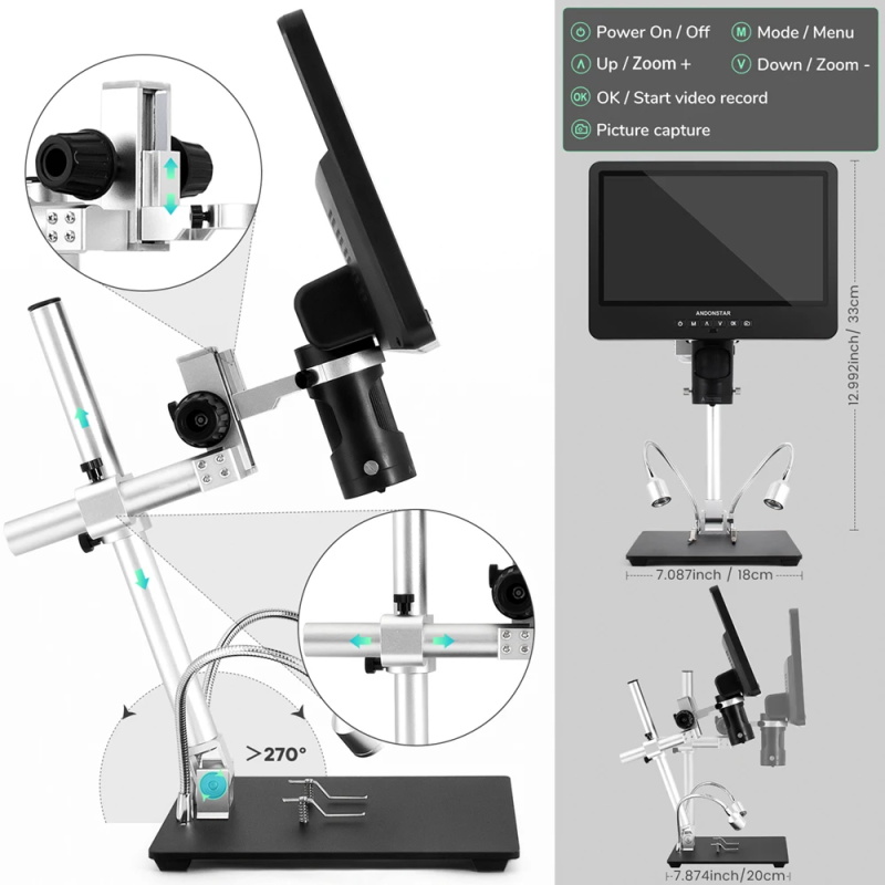 HDMI USB digital microscope