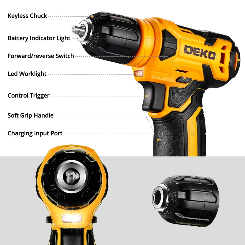 Kits combinés d'outils électriques 126 pièces