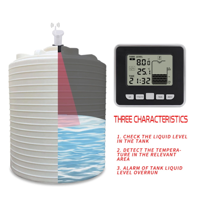 Ultrasonic water tank liquid level meter