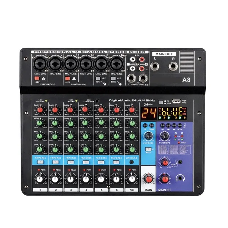 8-channel sound mixer