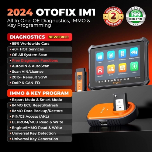 OTOFIX D1 IM1 xp1 por clé de voiture outil de programmation fob programmeur d'immobilisation outil de diagnostic systèmes canner
