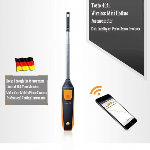 Testo 405i-Thermal anemometer with smartphone operation