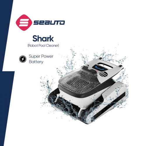 Seauto Shark Robot aspirateur de piscine Nettoyage de la ligne d'eau, escalade de mur, planification d'itinéraires intelligents