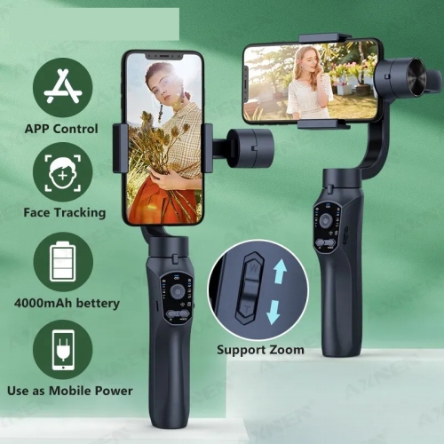 3-Achsen-Handheld Gimbal Smartphone Stabilisator Handy Selfie Stick für Android iPhone Telefon Vlog
