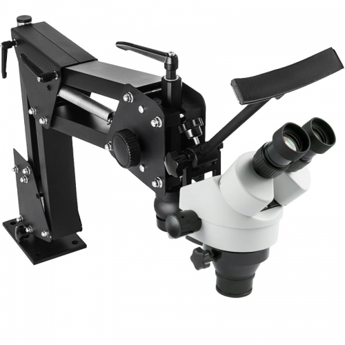 Micro Inlay Mirror Multi-directional Micro-adjustment Microscope Jewelry Tools 0.7X-4.5X Super Clear Microscope Magnifier