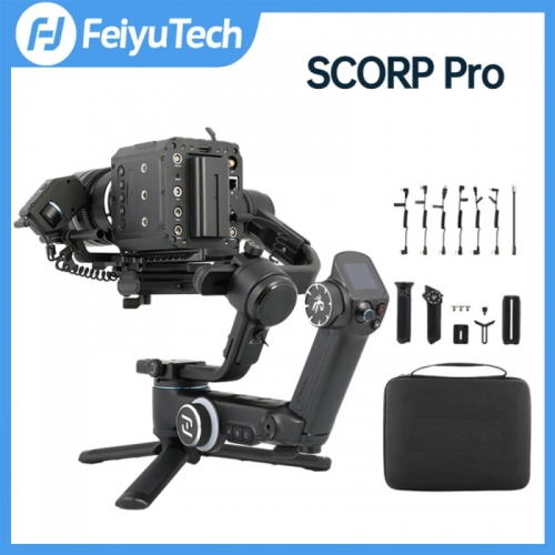 Feiyutech Scorp Pro Stabilisateur de cardan 3 axes pour appareil photo reflex numérique pour Sony/Nikon/Canon/Panasonic/Fujifilm