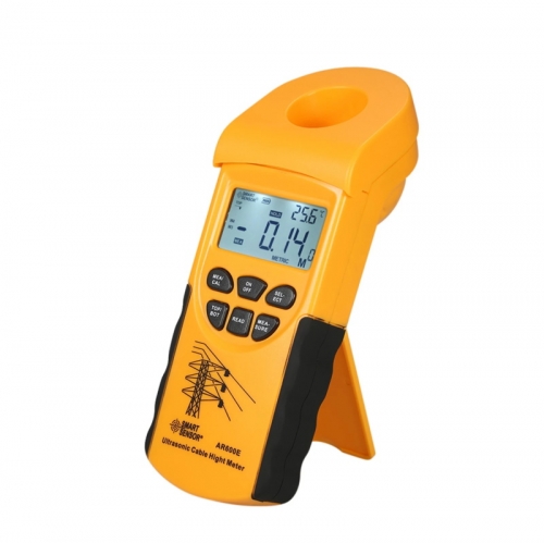 Professional Digital LCD Ultrasonic Cable Altimeter Handheld Height Cable Tester Measuring the Height of Overhead Cable 3-23m