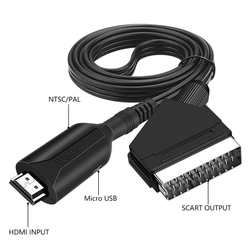 HDMI to SCART Converter, Plug-and-Play