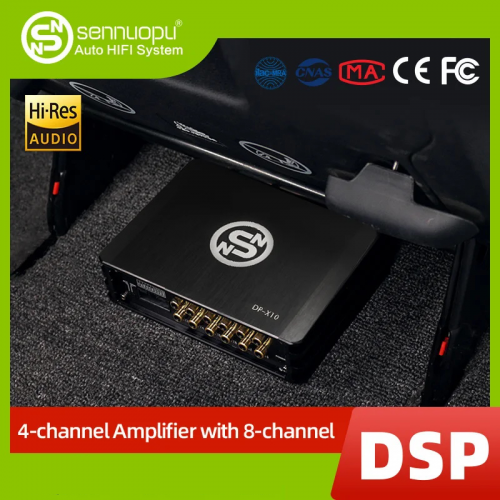 Sennuopu Dp X10 1000w Dsp Processor Bluetooth Car Amplifier 4 Channels Class A Auto 12 V Automotivo Audio Low amp for Car Sound