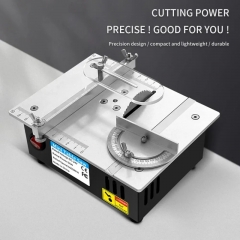 Mini scie à table électrique multifonctionnelle, petit outil de coupe domestique, bricolage, tour d'établi de traitement du bois