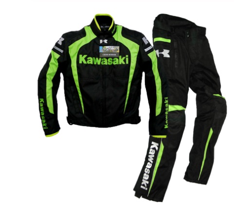 Kawasaki Kleidung / Oxford Jacke / Motorradjacke / Reitjacke und Hose / winddicht warm XL