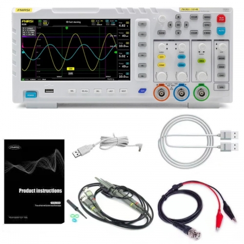 Oscilloscope de bureau Portable, écran LCD TFT de 7 pouces, générateur de Signal d'entrée double canal deux en un, FNIRSI-1014D