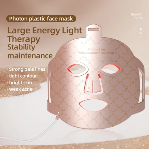 4 in 1 red LED light therapy infrared flexible soft mask silicone 4 color LED therapy anti-aging advanced photon mask ipx7 new