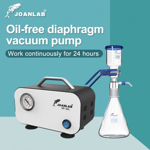 JOANLAB DC 12v Mini Oil-free Diaphragm Vacuum Pump Laboratory Filter Pump Portable Lab Equipment