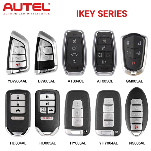 Autel IKEY Universal Programmable Smart Keys for 700+ Vehicles - BMW, Hyundai, Nissan, Chrysler, Ford, Honda