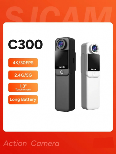 Sjcam c300 Pocket Action Camera 4k/30fps Long Battery 6-Axis Gyro Stabilization 5g Wifi Remote Webcam Sport DV Shooting Cam