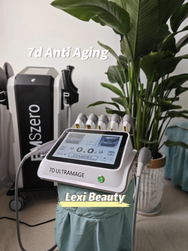 Newest 7d face lifting anti wrinkle fat removal machine body face 7 head shots treatment effective