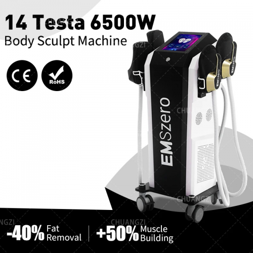 Dls-emslim 14 tesla muscle stimulate emszero neo fat removal body slimming ems butt build sculpt machine weight lose for salon