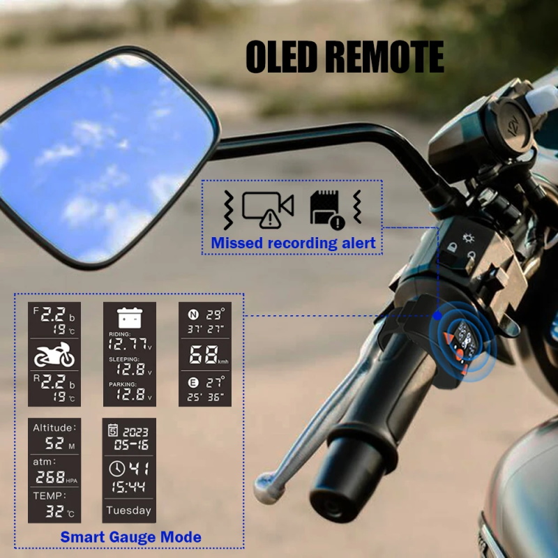 Full body waterproof motorcycle camera recorder