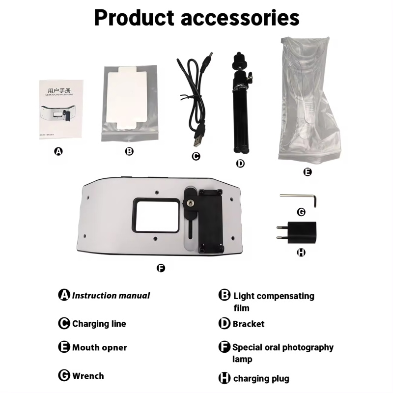 dental photography oral filling lamp flash light