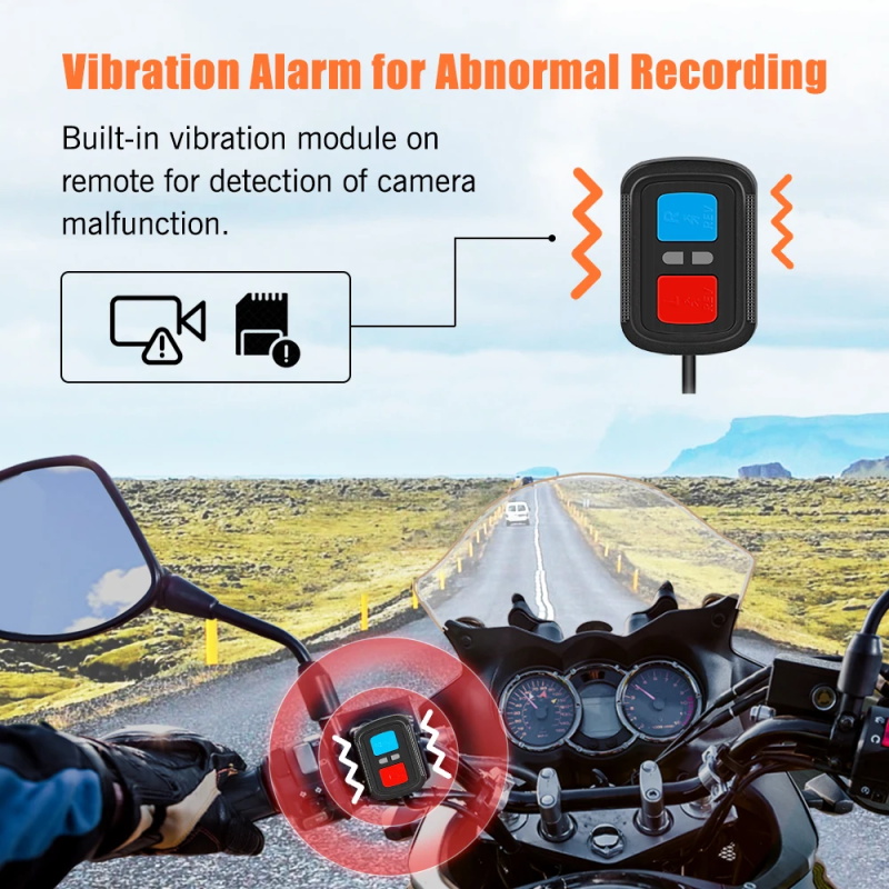 Full body waterproof motorcycle camera recorder