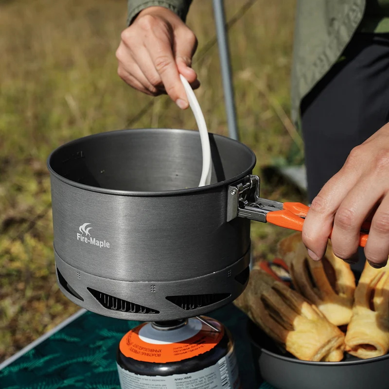 Batterie de cuisine de Camping en érable à feu