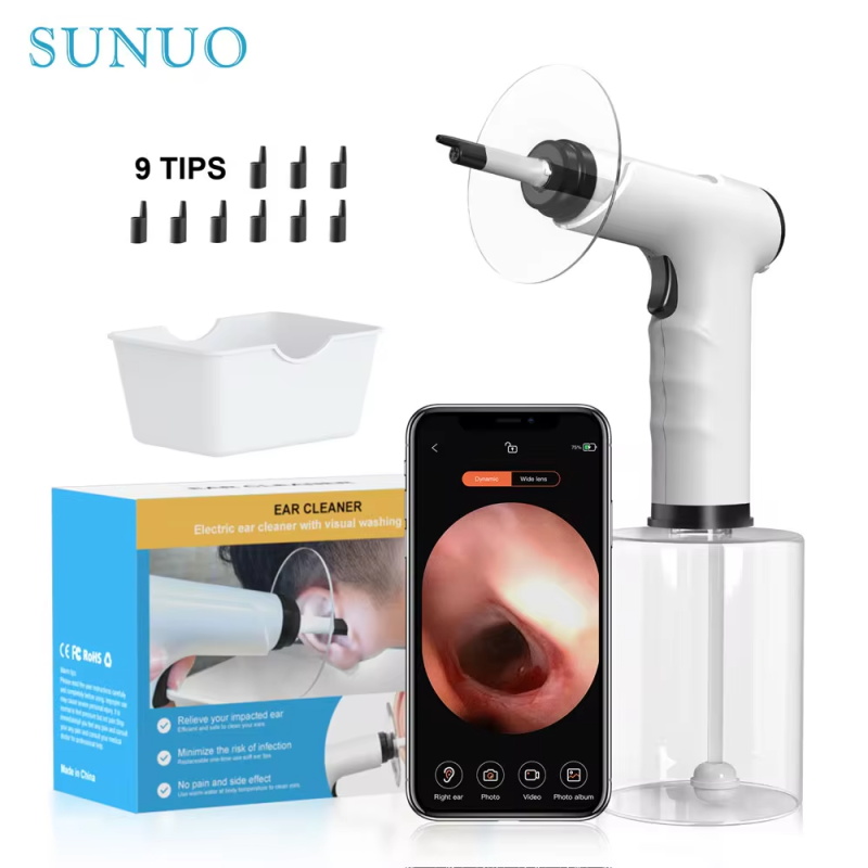 Electric earwax removal set