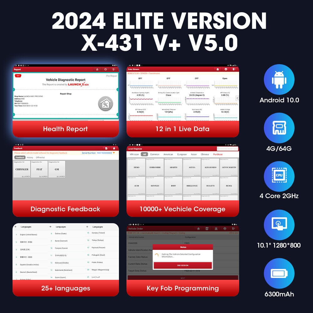 LAUNCH X431 V+ V5.0