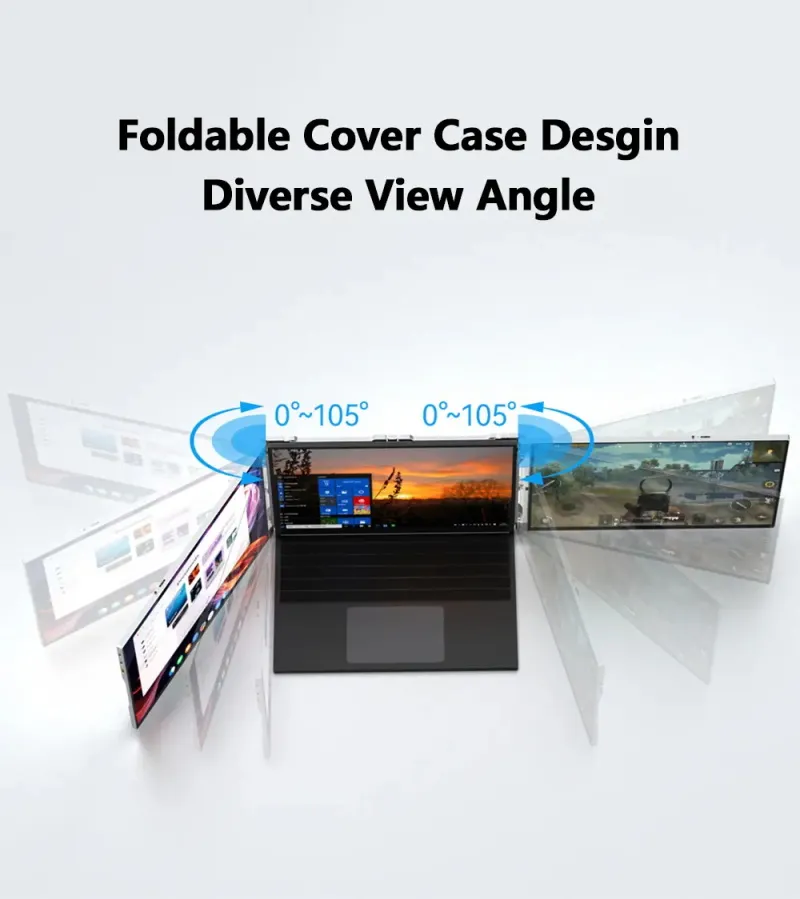 16-Zoll-Portable Triple-Screen