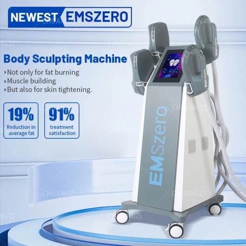 2024 emszero nova rf machine 4 handle ems rf 6500w body shaping machine fat burning weight lose for beauty salon