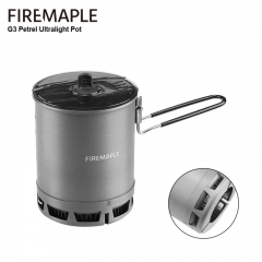 Fire Maple 600ml g3 petrel ultralight pot lightweight high efficient heat exchanger pot for outdoor use, portable for hiking travel