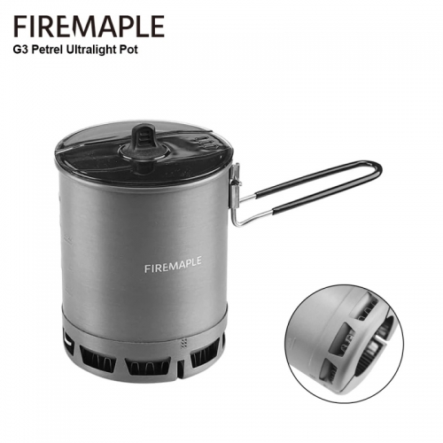 Fire Maple 600ml g3 petrel ultralight pot lightweight high efficient heat exchanger pot for outdoor use, portable for hiking travel