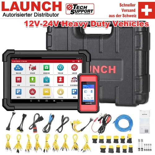 LAUNCH X-431 V+SmartLink HD für 24V Hochleistungs LKW TRUCK Diagnosewerkzeug OBD2-Scanner Bidirektionale Vollsystem-Ferramentas