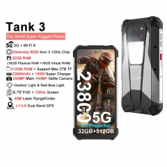 8849 Tank 3 Robustes Smartphone 32GB 512GB 23800mAh 120W Ladegerät Dimensity 8200 5G Handy 200MP 120Hz LED Licht Mobiltelefon