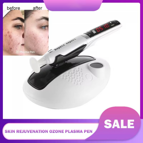 A plasma ozone pen for acne treatment, skin rejuvenation, scar reduction and skin tightening