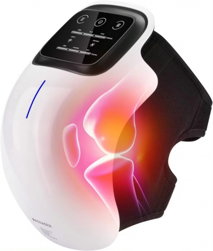 Knee massage device infrared heat and vibration knee pain relief for swelling, stiff joints, stretched ligament and muscle injuries